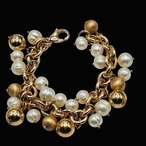 Honora Bronze Cultured Pearl Cha-Cha Bracelet
